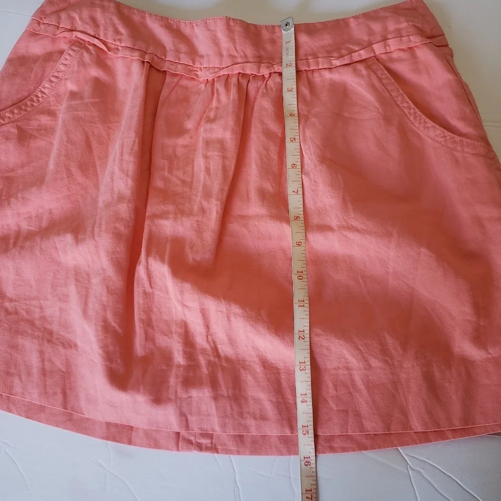 J.CREW LINEN CORAL SKIRT 🌼🏵🌼